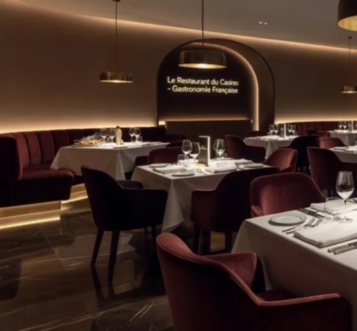 Salle de restaurant élégante au sein du casino PARIS WAGER