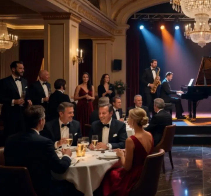 Spectacle chic et divertissement live dans un environnement de casino