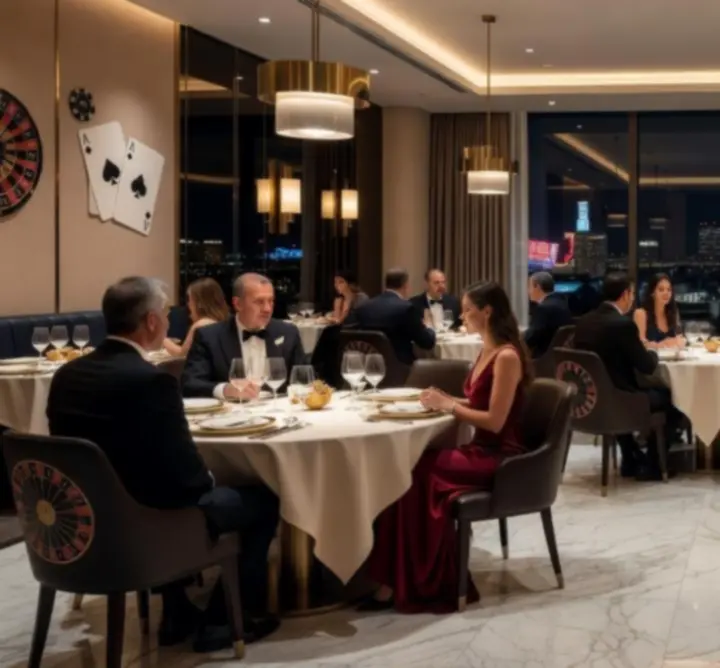 Salle de restaurant gastronomique au sein d'un casino de luxe à Paris