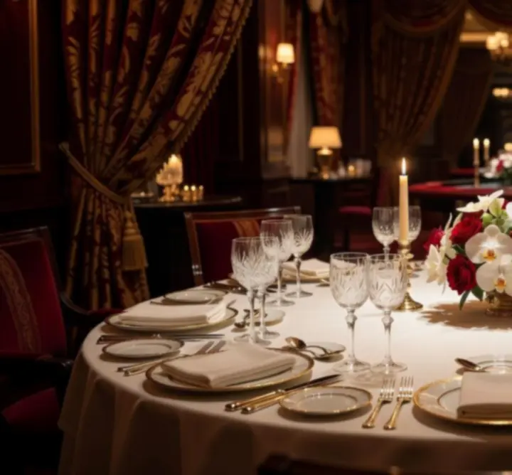 Table VIP élégante au restaurant PARIS WAGER avec service raffiné.